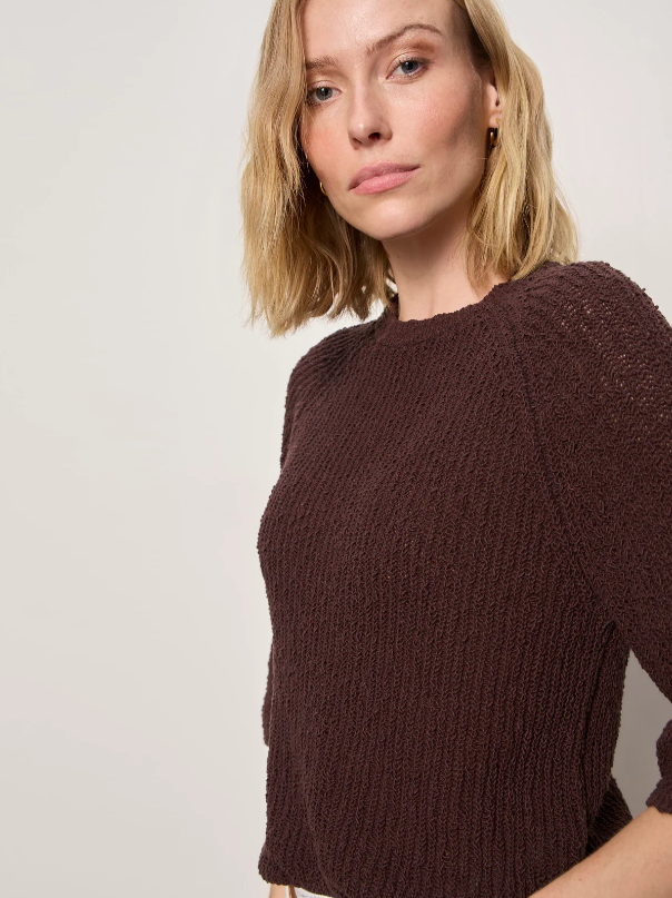 Raglan Sweater Tee, Rich Soil