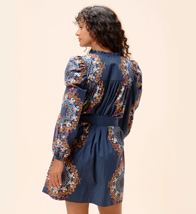 Ivana Mini Dress, Venezia Blue - 13 Hub Lane   |  Mini Dresses