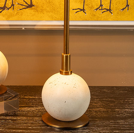 Boston Buffet Lamp, Cream & Brass - 13 Hub Lane   |  Buffet Lamps