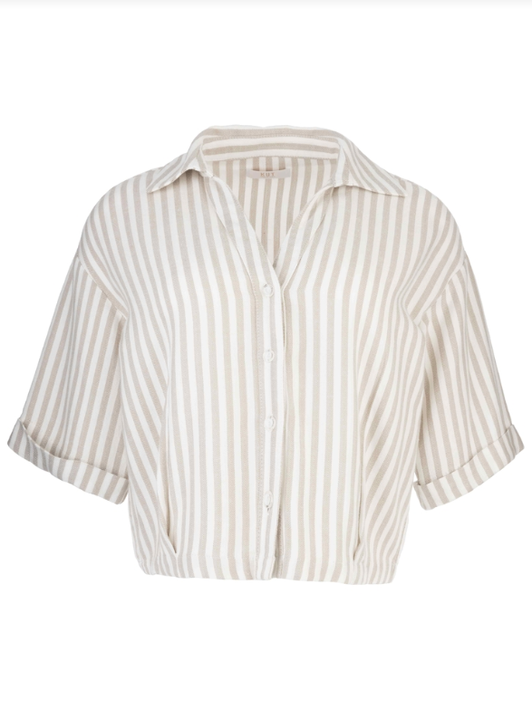 Kut From the Kloth Donna Top, Ivory & Taupe - 13 Hub Lane   |  