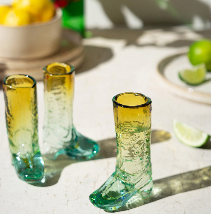 Recycled Glass Boot Shot Glass