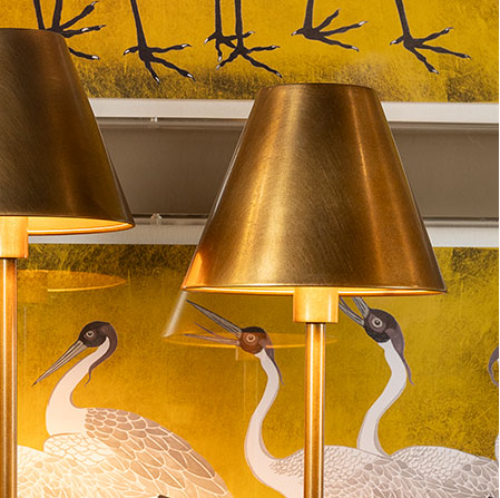 Boston Buffet Lamp, Cream & Brass - 13 Hub Lane   |  Buffet Lamps