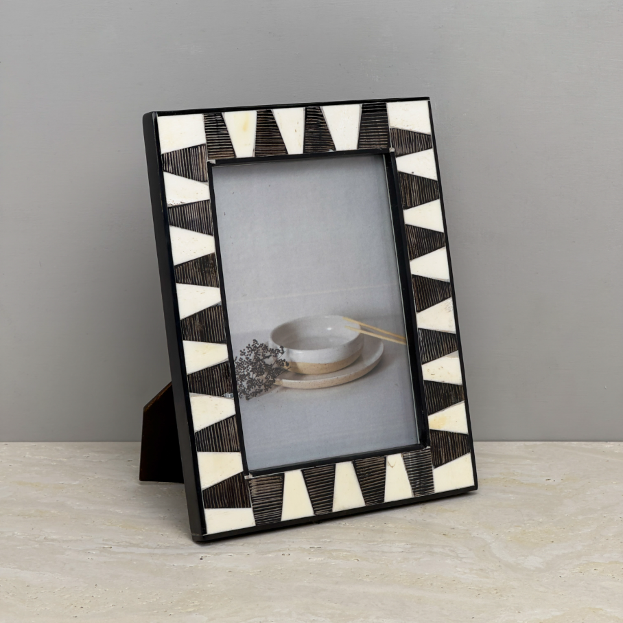Striped Horn Photo Frame - 13 Hub Lane   |  