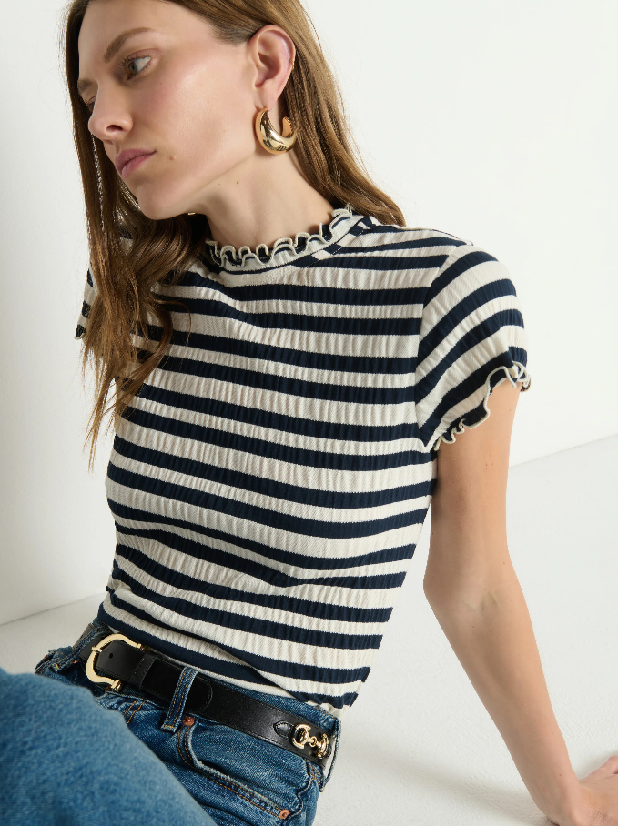 Nation LTD Natalia Top, Crinkle Stripe - 13 Hub Lane   |  
