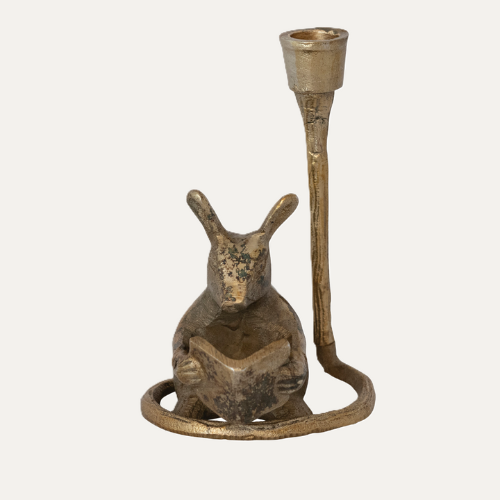 Cast Aluminum Mouse Taper Holder