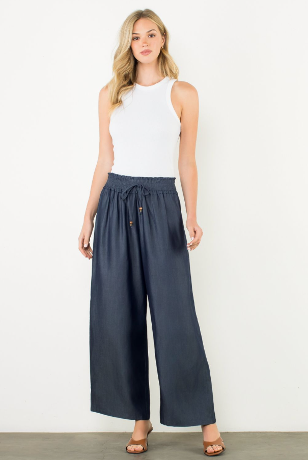Smocked Wide Leg Pants - 13 Hub Lane   |  Wide Leg Pants