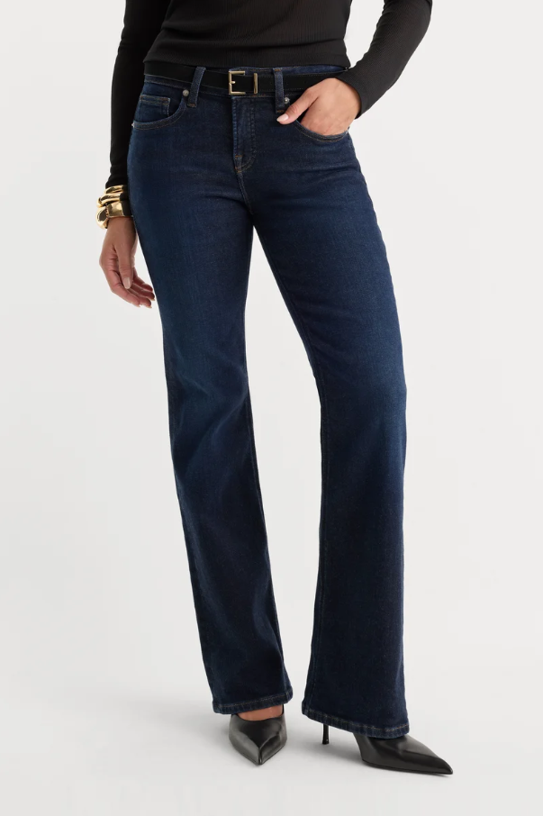 Good Low Rise Bootcut Jeans, Indigo - 13 Hub Lane   |  