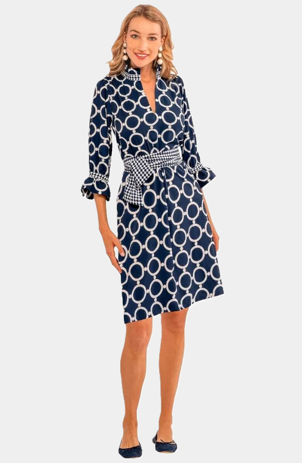 Outta Sight Tunic Dress, Dip & Dot Navy/White - 13 Hub Lane   |  