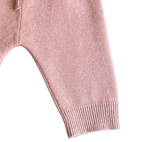 Salmon Pink Knit Pants