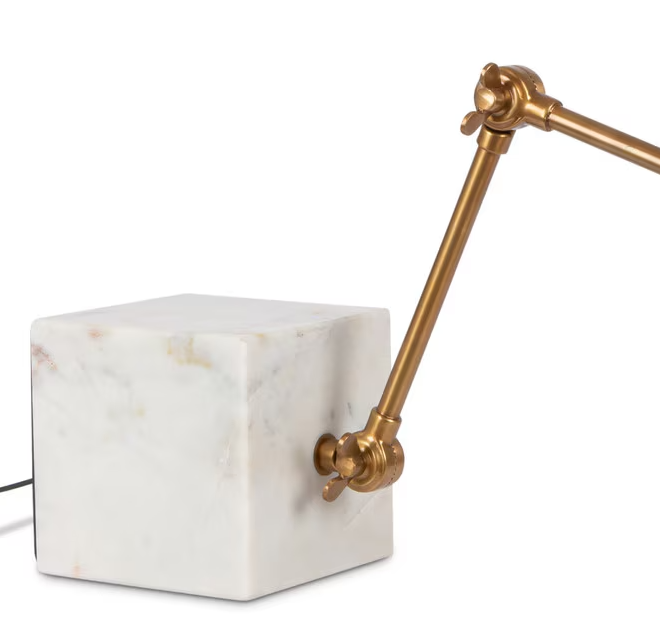 Marble & Brass Shelf Light - Thumbnail 3