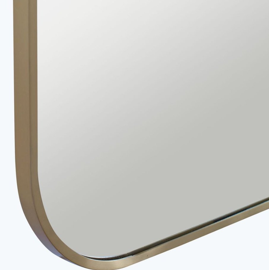 Taft Mirror, Brass - 13 Hub Lane   |  Rectangular Wall Mirrors