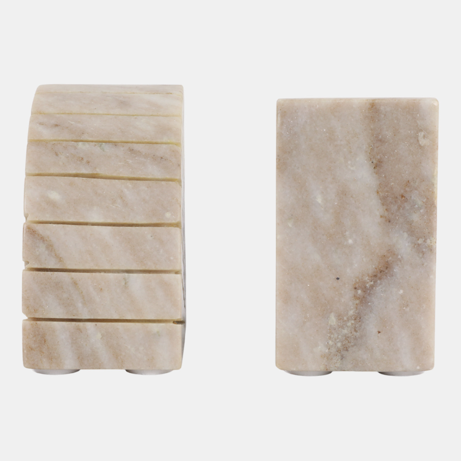 Semi Circle Onyx Marble Bookend - 13 Hub Lane   |  