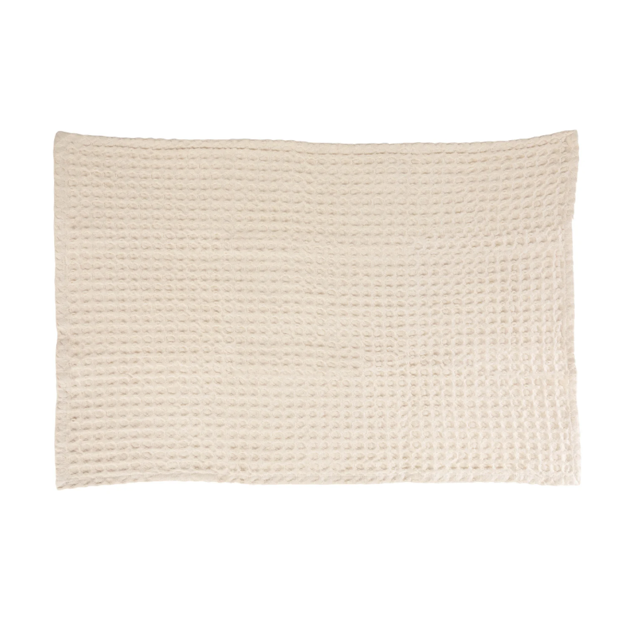 Stonewashed Cotton Waffle Weave Kitchen Towel