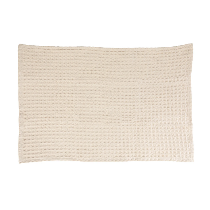 Stonewashed Cotton Waffle Weave Kitchen Towel