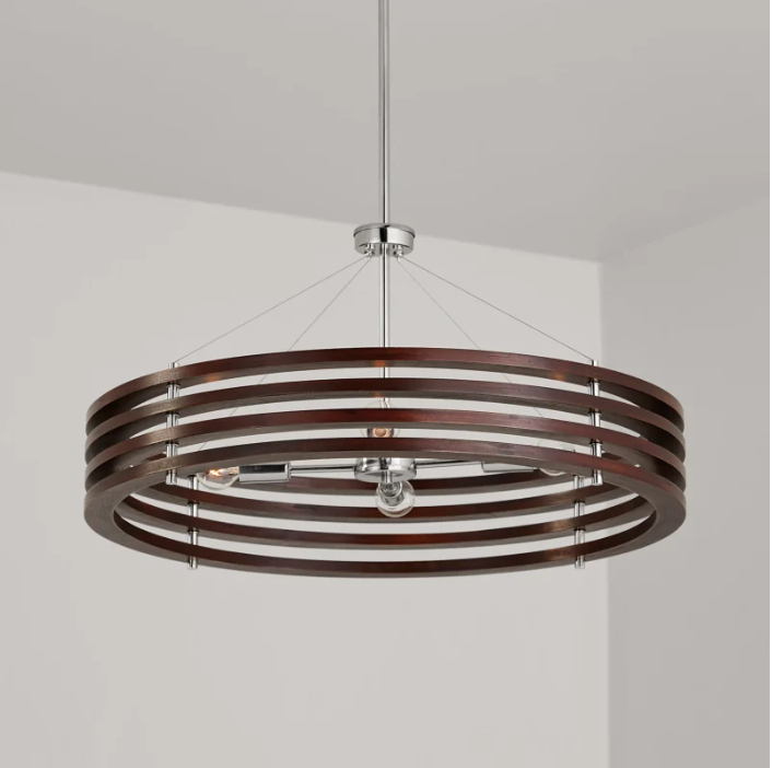 Dalton 4 Light 28" Wide Drum Chandelier - Thumbnail 5