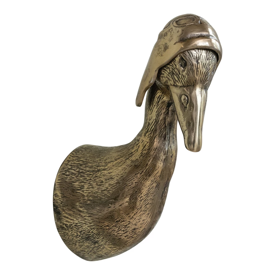 Cast Aluminum Duck Head Wall Decor