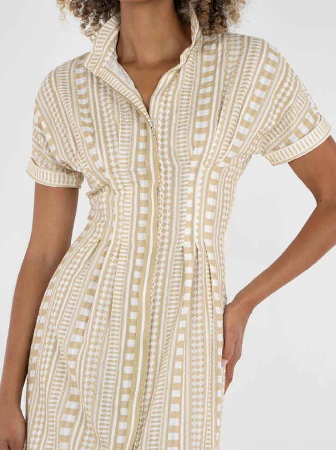 Georgia Dress - Piazza Stripe