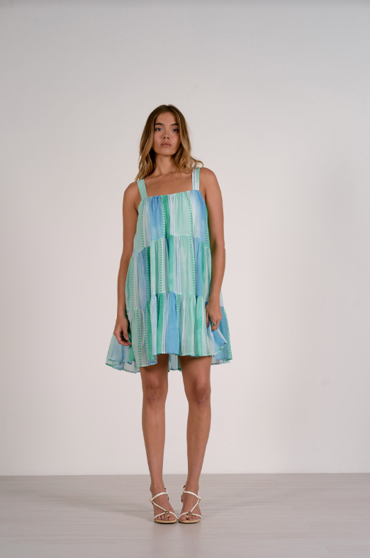D-Ring Tiered Mini, Blue Strovia
