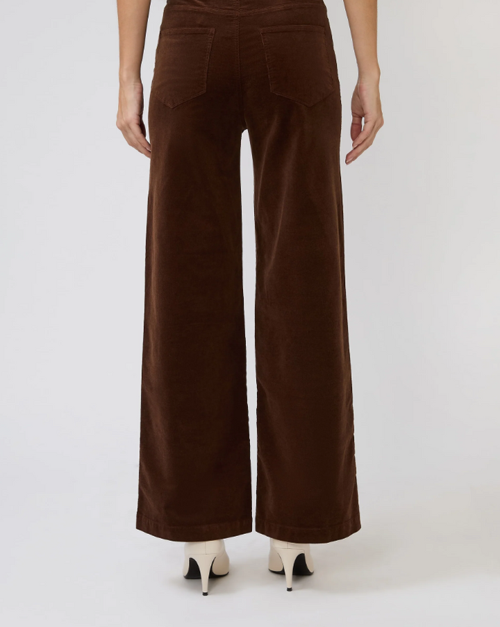 Paige Anessa 31" Wide Leg Cords, Hickory