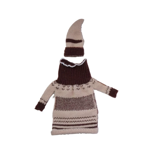 Knit Fabric Hat & Sweater Bottle Topper - 13 Hub Lane   |  