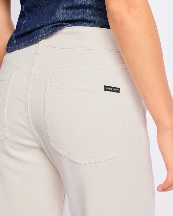 Cadence 90's Straight Crop Jeans, Light Oat - 13 Hub Lane   |  Cropped Bootcut Jeans