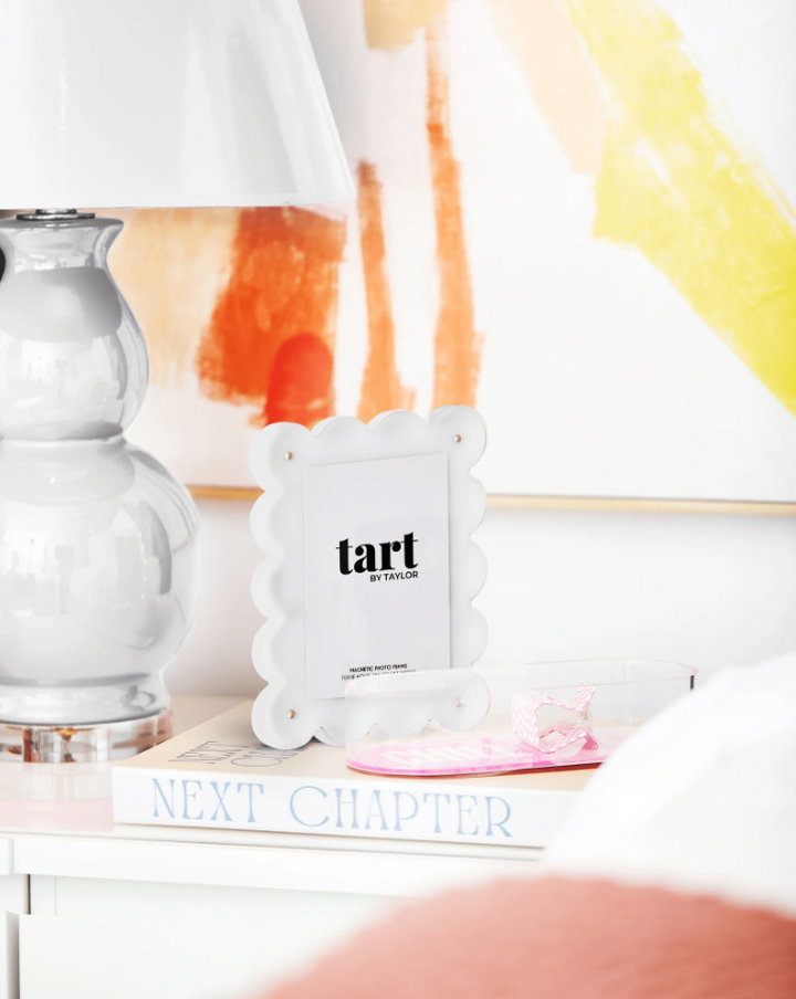 Acrylic Frame, White - 13 Hub Lane   |  Acrylic Frames