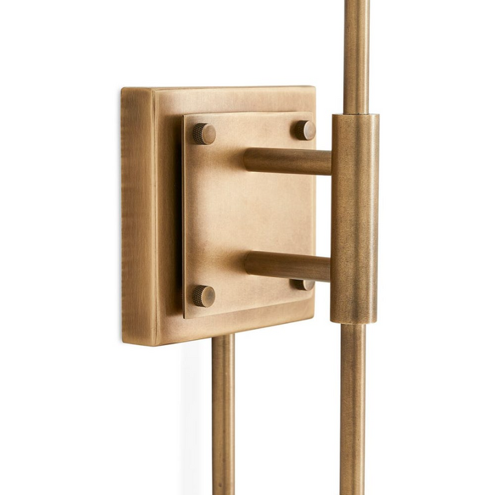 Polar 2 Light Sconce, Light Antique Brass