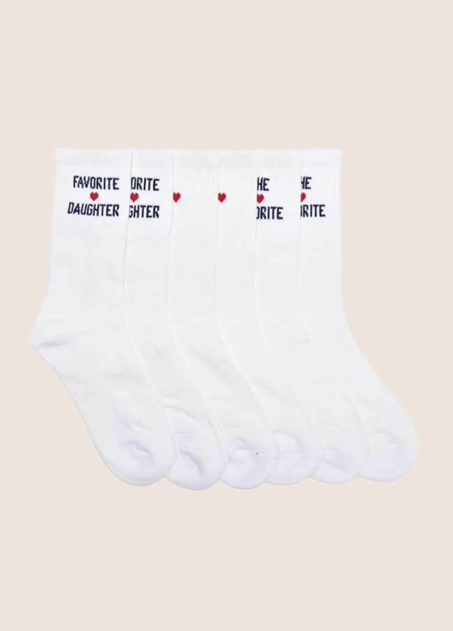 Favorite Daughter Heart Sock Set