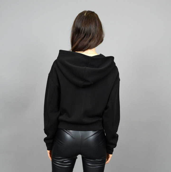 Haidelyn Soft Knit Hoodie, Black