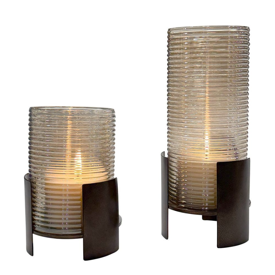 Fluted Fire Candleholder