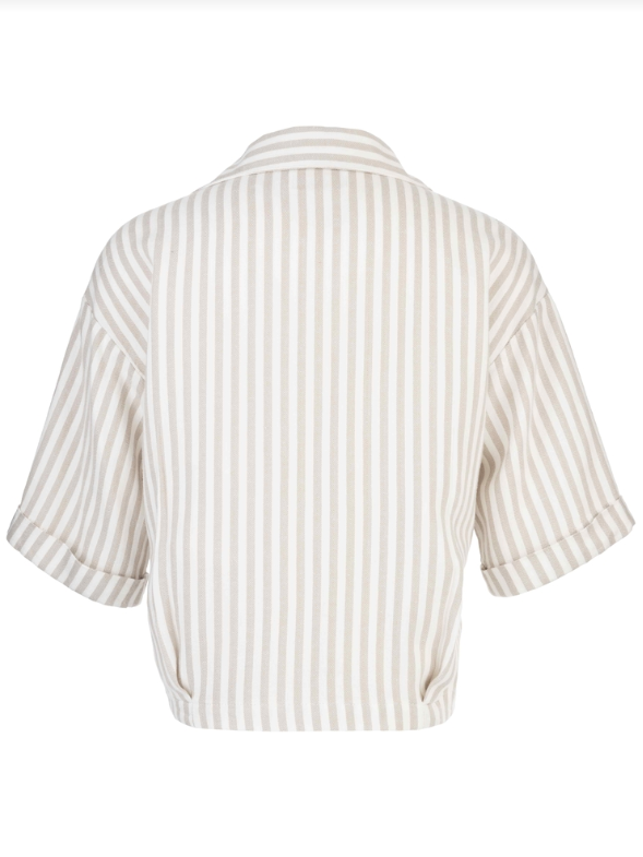 Kut From the Kloth Donna Top, Ivory & Taupe - 13 Hub Lane   |  