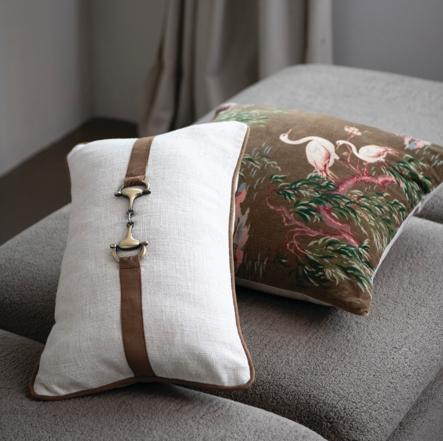 Horsebit Lumbar Pillow