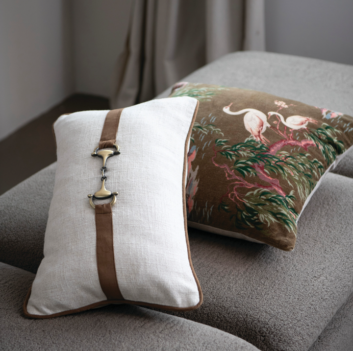 Horsebit Lumbar Pillow