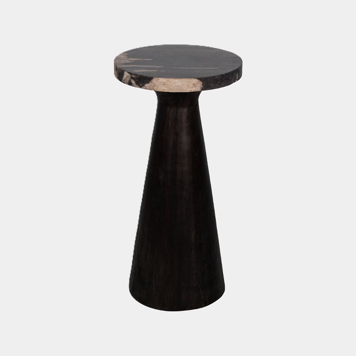 Kayu Petrifed Wood Pedestal Table - 13 Hub Lane   |  Accent Tables