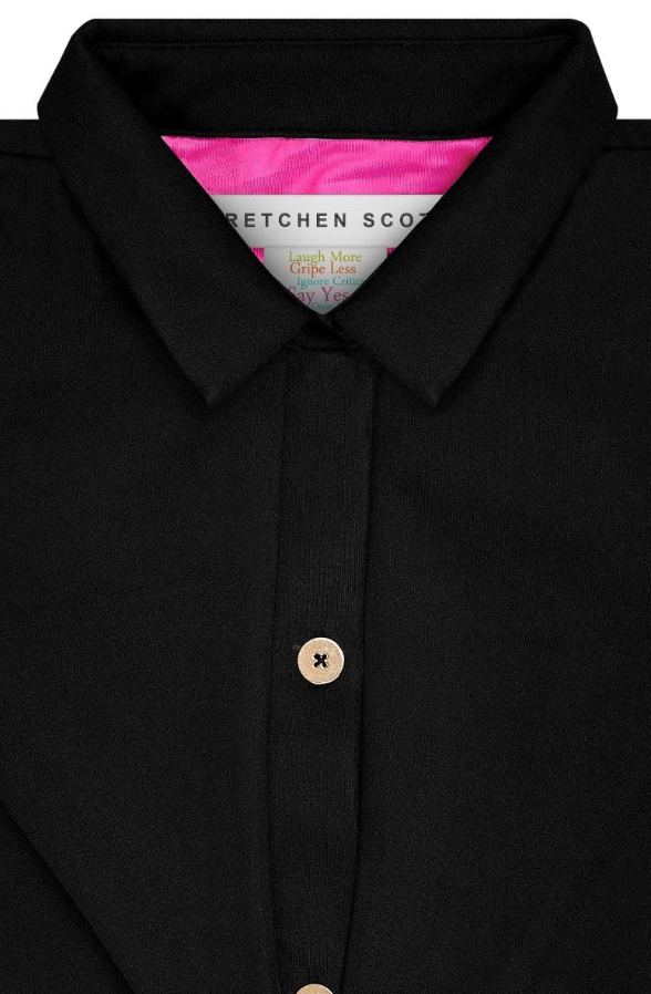 Twist & Shout Top, Solid Black