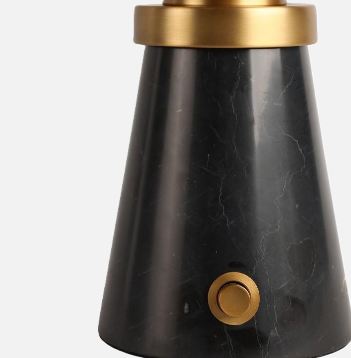 Elgon Marble Table Lamp, Black