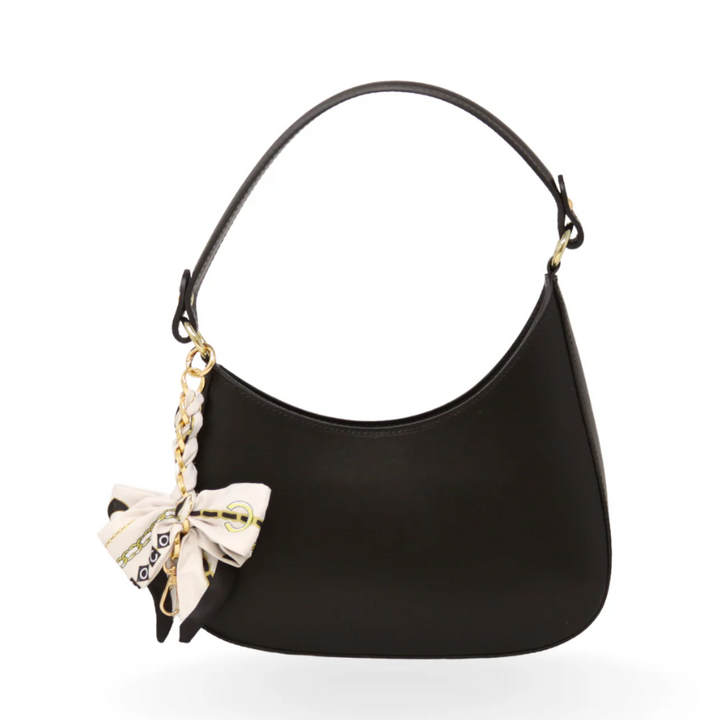 Italian Leather Shoulder Crossbody Bag, Black - 13 Hub Lane   |  Shoulder Bags