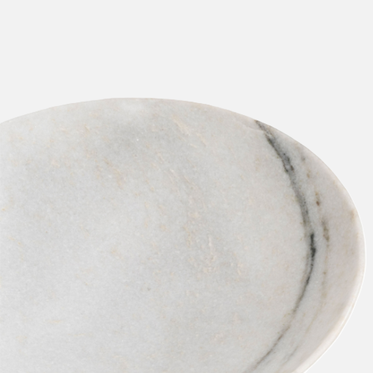 Round Rajnagar Marble Dish - 13 Hub Lane   |  Marble Bowls