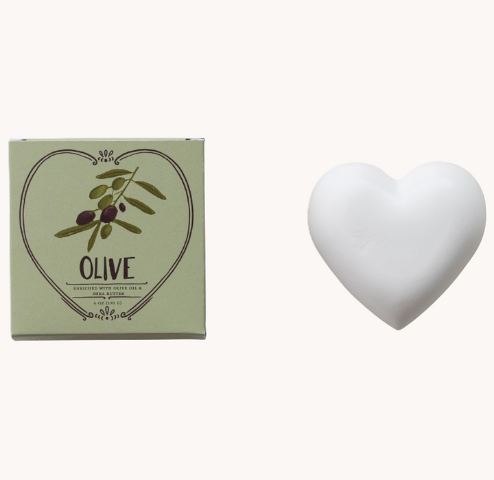6oz. Triple Milled Heart Shaped Soap