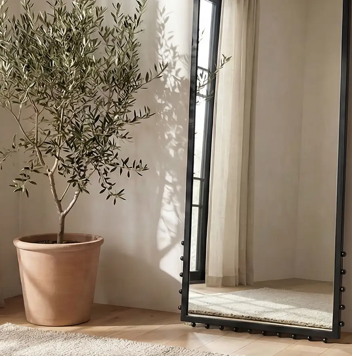 Figaro Floor Mirror, Black - 13 Hub Lane   |  Floor Mirrors