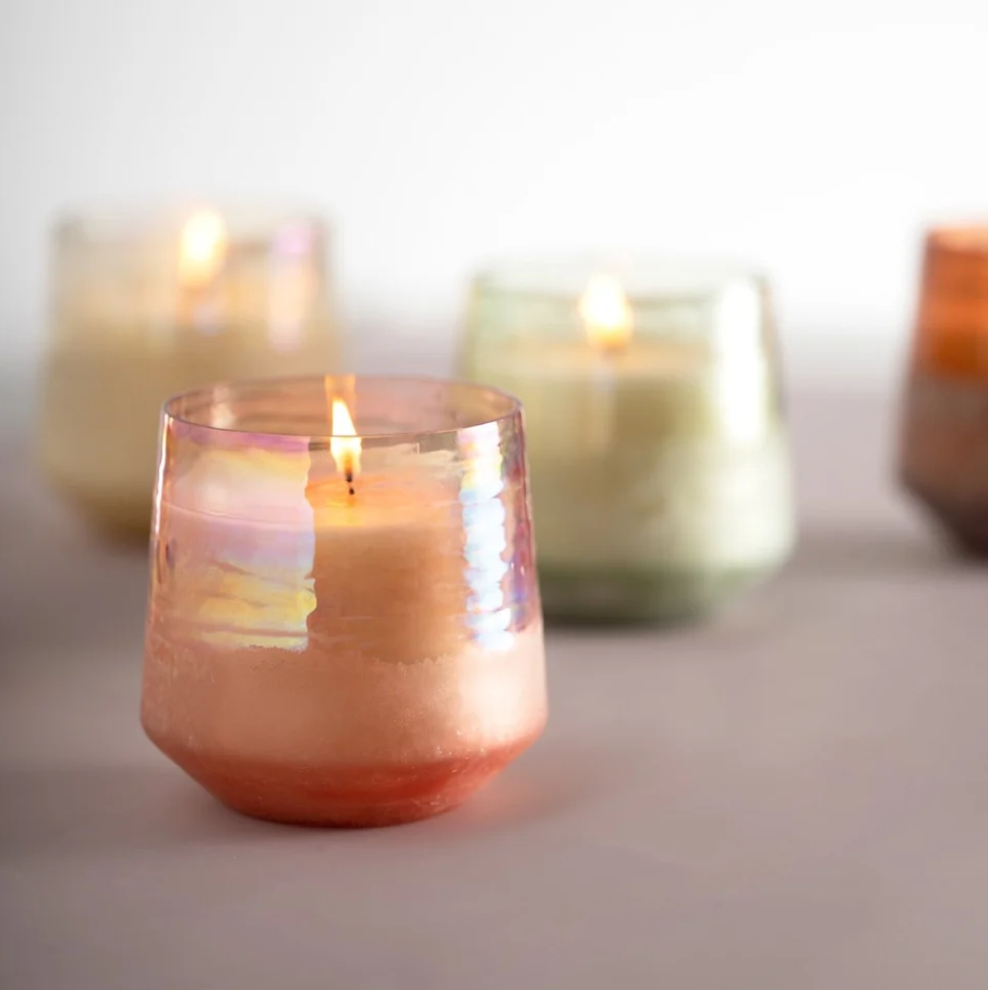 Rhubarb Honey Baltic Glass Candle