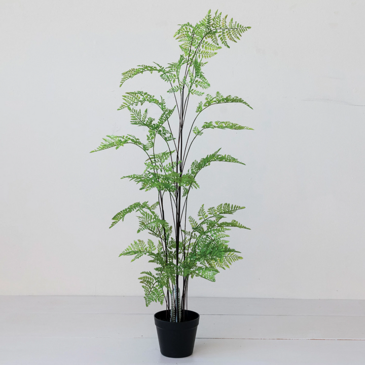 Faux Fern Tree in Plastic Pot - 13 Hub Lane   |  Potted Plants