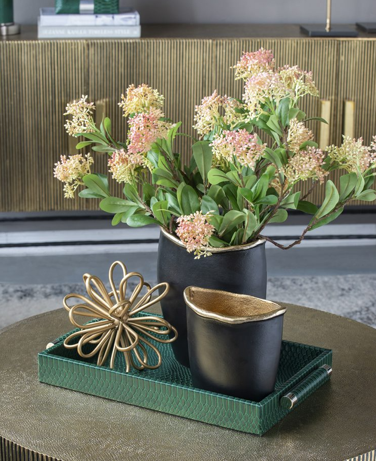 Gold Spherical Flower Statuary - 13 Hub Lane   |  
