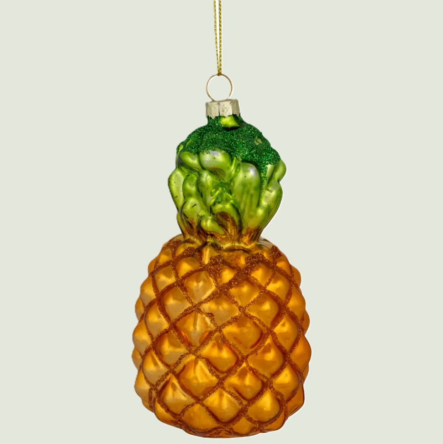 Glass Pineapple Ornament