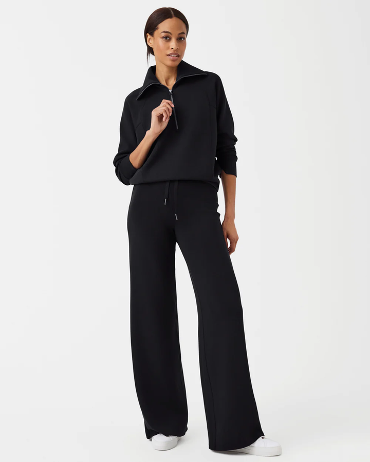 Spanx AirEssentials Wide Leg Pant, Very Black