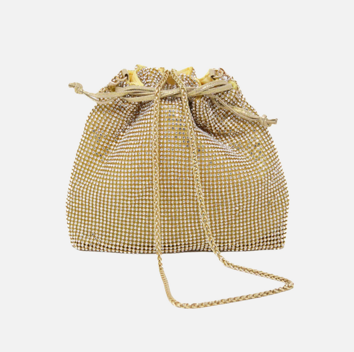 Evening Pouch Clutch, Gold - 13 Hub Lane   |  Evening Clutches