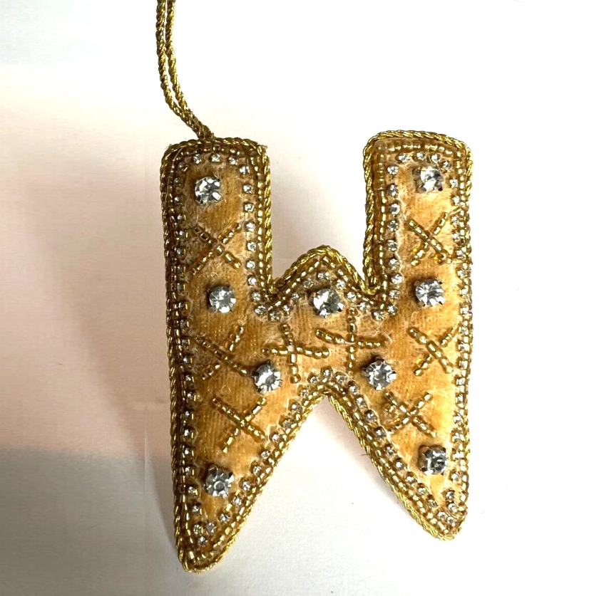 Alphabet Ornament - 13 Hub Lane   |  Fabric Ornaments