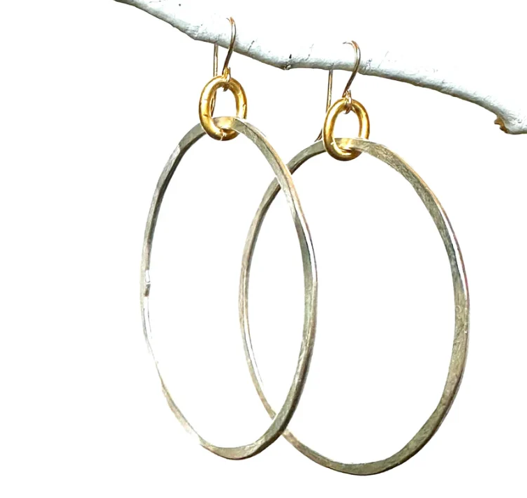 CV Designs Hammered Hoops