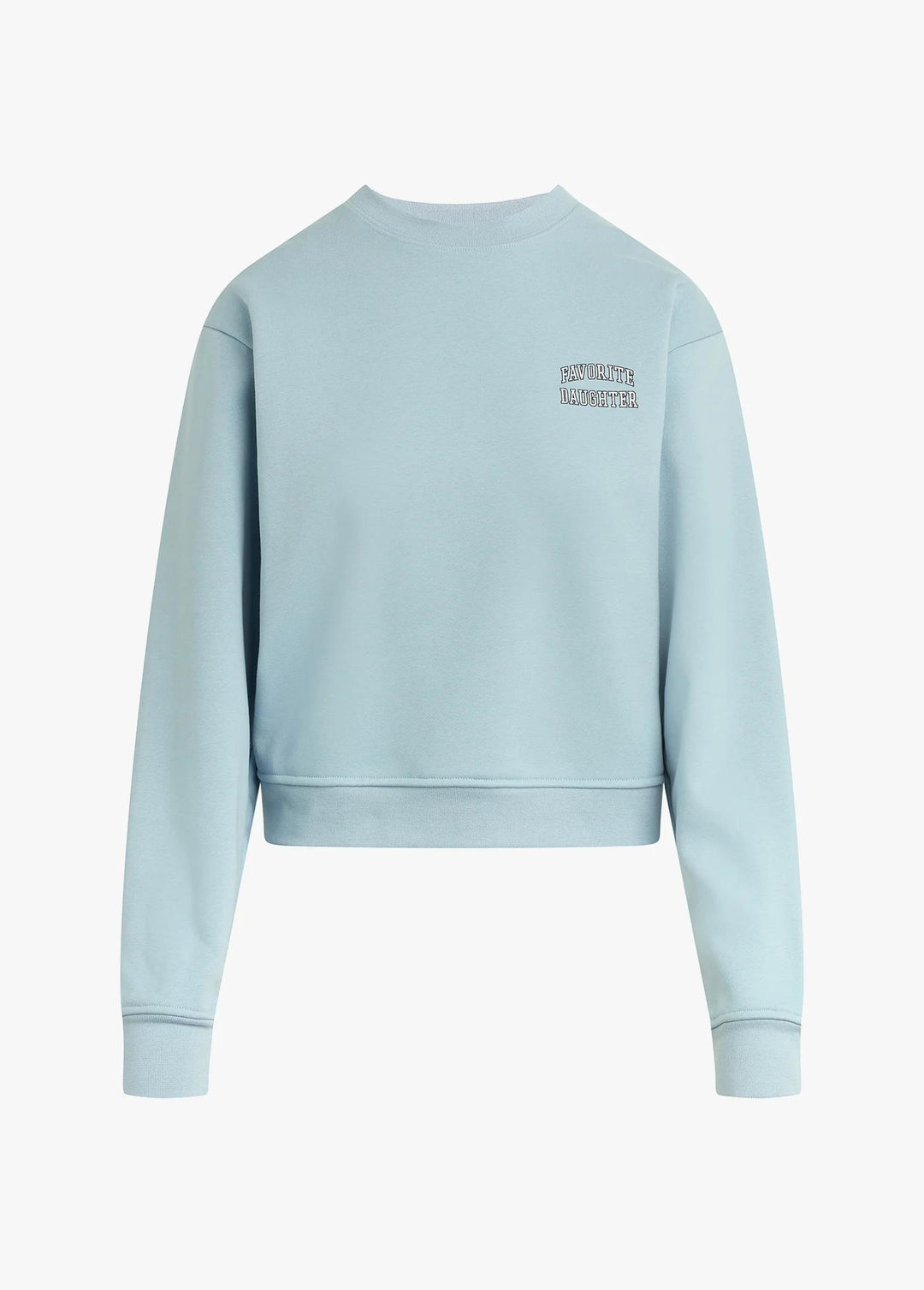 Favorite Daughter Collegiate Chest Classic Sweatshirt, Seablue Gardenia