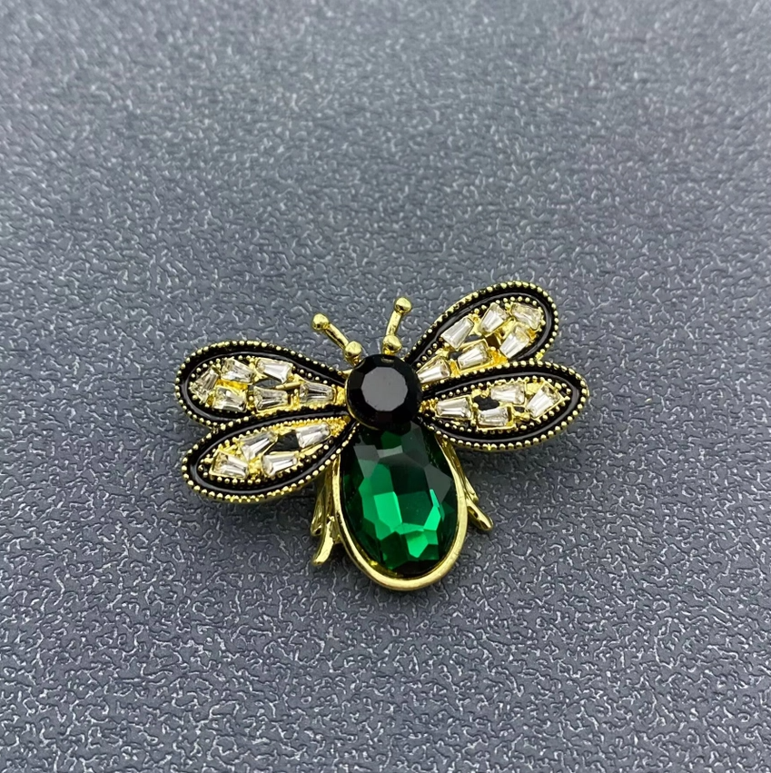 Rhinestone Bee Brooch - 13 Hub Lane   |  Brooches